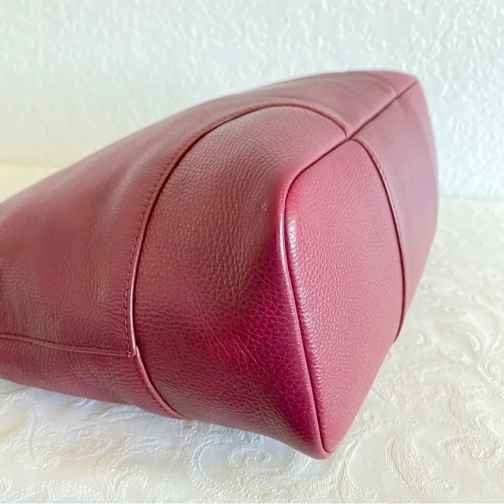 Tory Burch burgundy hobo bag